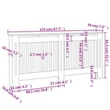  Pokrov za radijator antracit 172 x 19 x 81,5 cm MDF | shoptok.hr