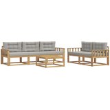 Set vanjskih sofa 6 kom. Bijela i svjetlosiva | shoptok.hr