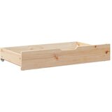vidaXL Predal za posteljo s kolesi 2 kosa 95x55x16 cm trdna borovina | Shoptok.si