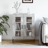  Komoda siva boja betona 69,5x34x90 cm od konstruiranog drva | shoptok.hr