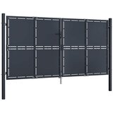  Vrtna vrata Čelik 300x125 cm Antracit | shoptok.hr