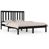  Okvir za krevet od masivne borovine crni 140 x 190 cm | shoptok.hr