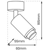 SPOT svetiljka MICA 1xGU10/25W/230V bela | Eponuda.com