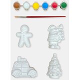Sinsay Božićni set gipsanih figurica za bojanje s bojama i kistom 6 pack | shoptok.hr