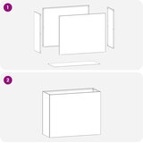  Vrtna saksija Srebrna 50 x 20 x 40 cm Nehrđajući čelik | shoptok.hr