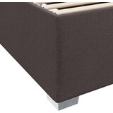  Konstrukcija postelje Temno rjava 140 x 200 cm blago | Shoptok.si