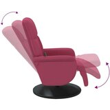  Masažni naslonjač s osloncem za noge crvena boja vina baršun | shoptok.hr