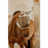 Kentucky Horsewear Maska proti insektom 'Skin Friendly with ears', Silver - Full Cene