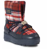 Tommy Hilfiger Čizme za snijeg tamno plava / karmin crvena / bijela