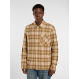 Dickies Srajca 'Forest' svetlo bež / karamel / marelica | Shoptok.si