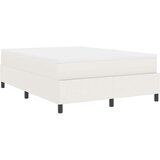 Box Spring Krevet s Madracem Krem 140x200 cm Corduroy Tkanina | shoptok.hr