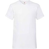 Fruit Of The Loom White Men's T-Shirt Valueweight V-Neck Cene