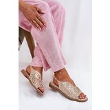 S. BARSKI Leather Sandals With Flat Heel And Decoration S.Barski | Shoptok.si
