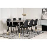 Venture Home Polar blagovaonska stolica, crna, set od 2 Slike