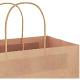  Papirnate vrečke 250 kosov z ročaji rjave barve 32x12x42 cm, (5000160857) | Shoptok.si