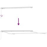  Skrovita tenda Zelena i bijela 400 × 300 cm | shoptok.hr