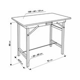 Extol Sklopivi radni sto 100x60 cm braon/crna | Eponuda.com