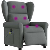 Maison Chic Električni masažni naslanjač - Relax naslanjač temno sivo blago, (22061842) | Shoptok.si