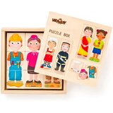 Woodyland Poklicne lesene kocke sestavljanka - Cene