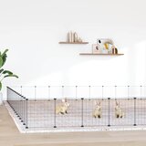  Kavez za ljubimce sa 60 panela i vratima crni 35x35 cm čelični | shoptok.hr