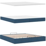  Otomanski okvir kreveta s madracima plavi 200x200cm tkanine | shoptok.hr