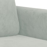  3-dijelni set sofa s jastucima svjetlosivi baršunasti | shoptok.hr