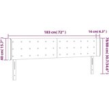  Uzglavlje s ušima svjetlosivi 183x16x78/88 cm baršunasti | shoptok.hr