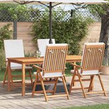  Vrtna stolica 4 pcs Smeđa i bijela 57 x 71,5 x 104 cm | shoptok.hr