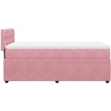  Box spring krevet s madracem ružičasti 90x200 cm baršunasti | shoptok.hr