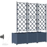  Vrtna saksija 3 pcs Sivi 120 x 40 x 142 cm Plastika | shoptok.hr