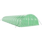  Staklenik s čeličnim okvirom zeleni 72 m² 18 x 4 x 2 m | shoptok.hr