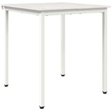 Jedilna miza Bela 60 x 60 x 75 cm Masivno borovo les, (5000269068) | Shoptok.si