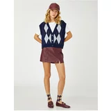 Koton Sweater Vest - Navy blue - Relaxed fit