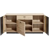 Hom`in komoda, antracit, barve hrasta | Shoptok.si