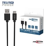 Ansmann USB A na tip-C kabl za punjenje i prenos podataka – 100 cm ( 4930 ) Cene