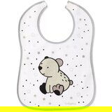 BabyOno Podbradak Samostalno jedem sivi rub medo sa zvijezdama | shoptok.hr