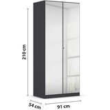 Modern Living Omara Za Oblačila Reflect, Temno Siva | Shoptok.si