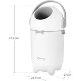 Lionelo Purebin koš za plenice White 10l 1 kos | Shoptok.si