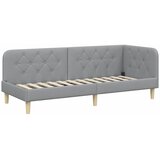  Kutni okvir kreveta Svijetlo siva 80 x 200 cm tkanina | shoptok.hr