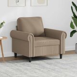  Fotelja boja cappuccina 60 cm od umjetne kože | shoptok.hr