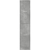 Ormarić za lijekove boja betona 30x41x144,5cm konstruirano drvo | shoptok.hr