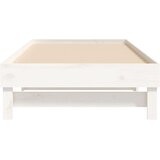  Dnevni ležaj na izvlačenje bijeli 2x(80x200)cm masivna borovina | shoptok.hr
