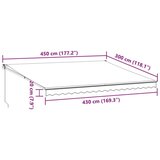 Tenda Zložljiva tenda antracit in bela 4,5x3 m blago in aluminij | Shoptok.si