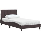  Krevet s madracem Hanko tamnosmeđi 100 x 200 cm od tkanine | shoptok.hr