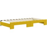  Dnevni krevet na razvlačenje s ladicama žuti 100x200 cm baršun | shoptok.hr