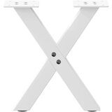  Noge za stolić u obliku slova X 2 kom bijele 40x(30-31) cm | shoptok.hr