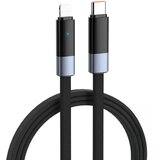 Ldnio Data kabl LC241i 30W Fast Automatic Power OFF Type C na iPhone lightning crni 1m | Eponuda.com