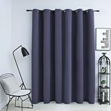 vidaXL Zavjesa za zamračivanje s prstenima antracit 290 x 245 cm Cijene