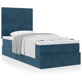  Okvir kreveta s madracima tamnoplavi 90x190cm baršunasti | Eponuda.com