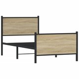  Metalni okvir kreveta bez madraca boja hrasta sonome 90x200 cm | Eponuda.ba